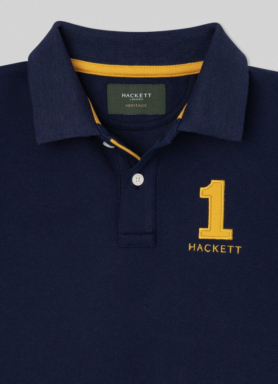 Jongens Hackett London | Heritage Poloshirt Van Katoenen Pique