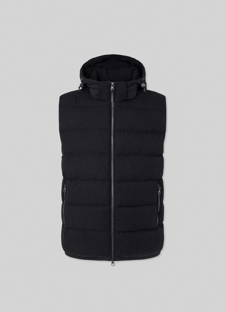 Kleding Hackett London | Puffergilet Met Capuchon