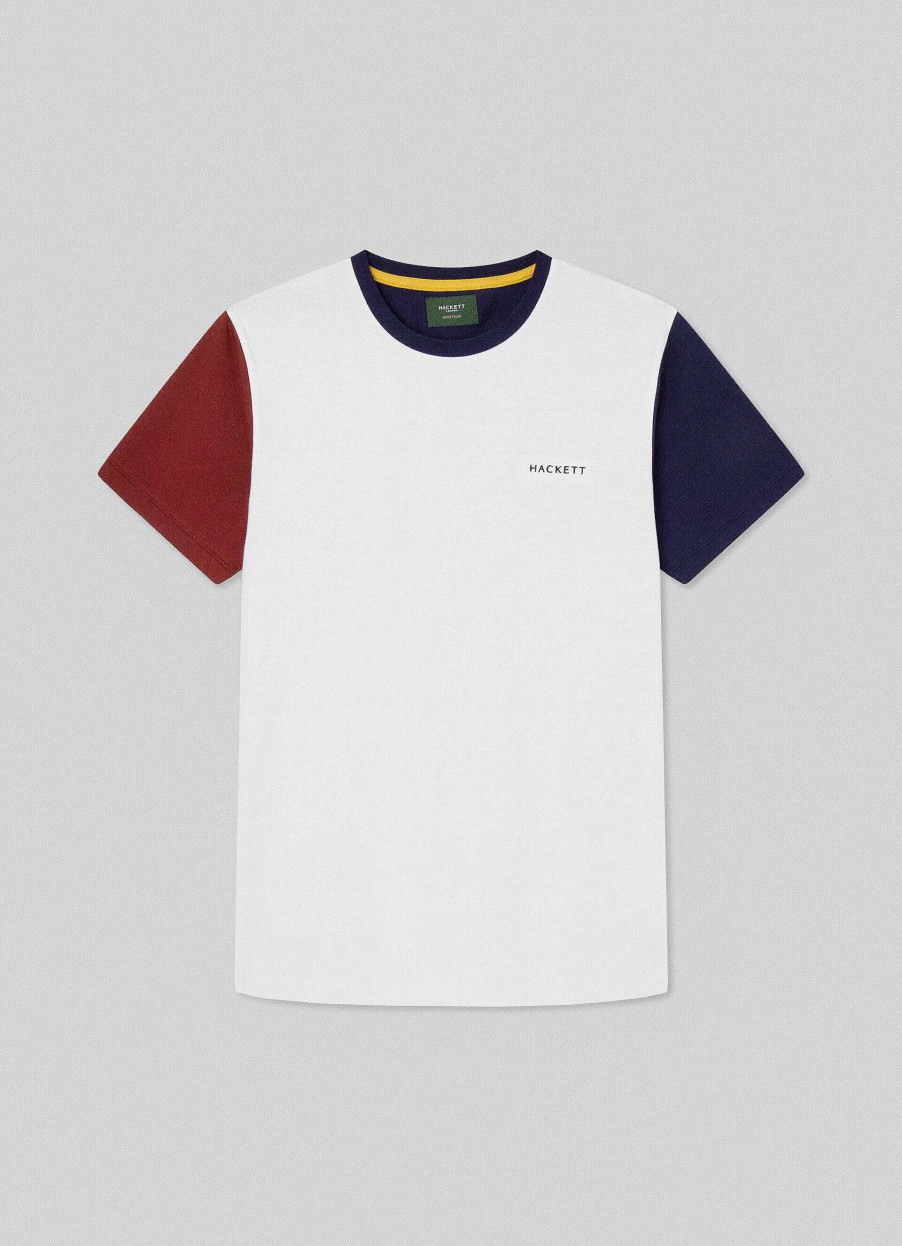 Kleding Hackett London | Erfgoed Kleurblok T-Shirt