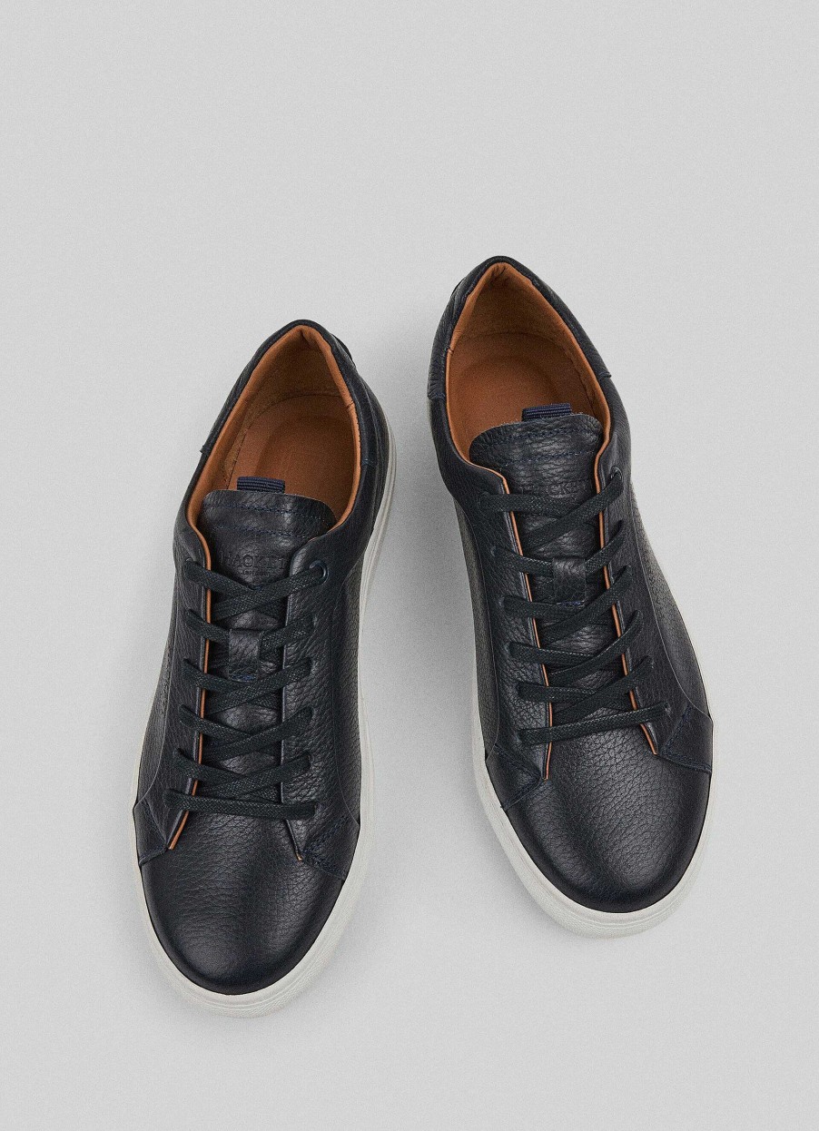 Schoenen Hackett London | Leren Sneakers Met Cupzool