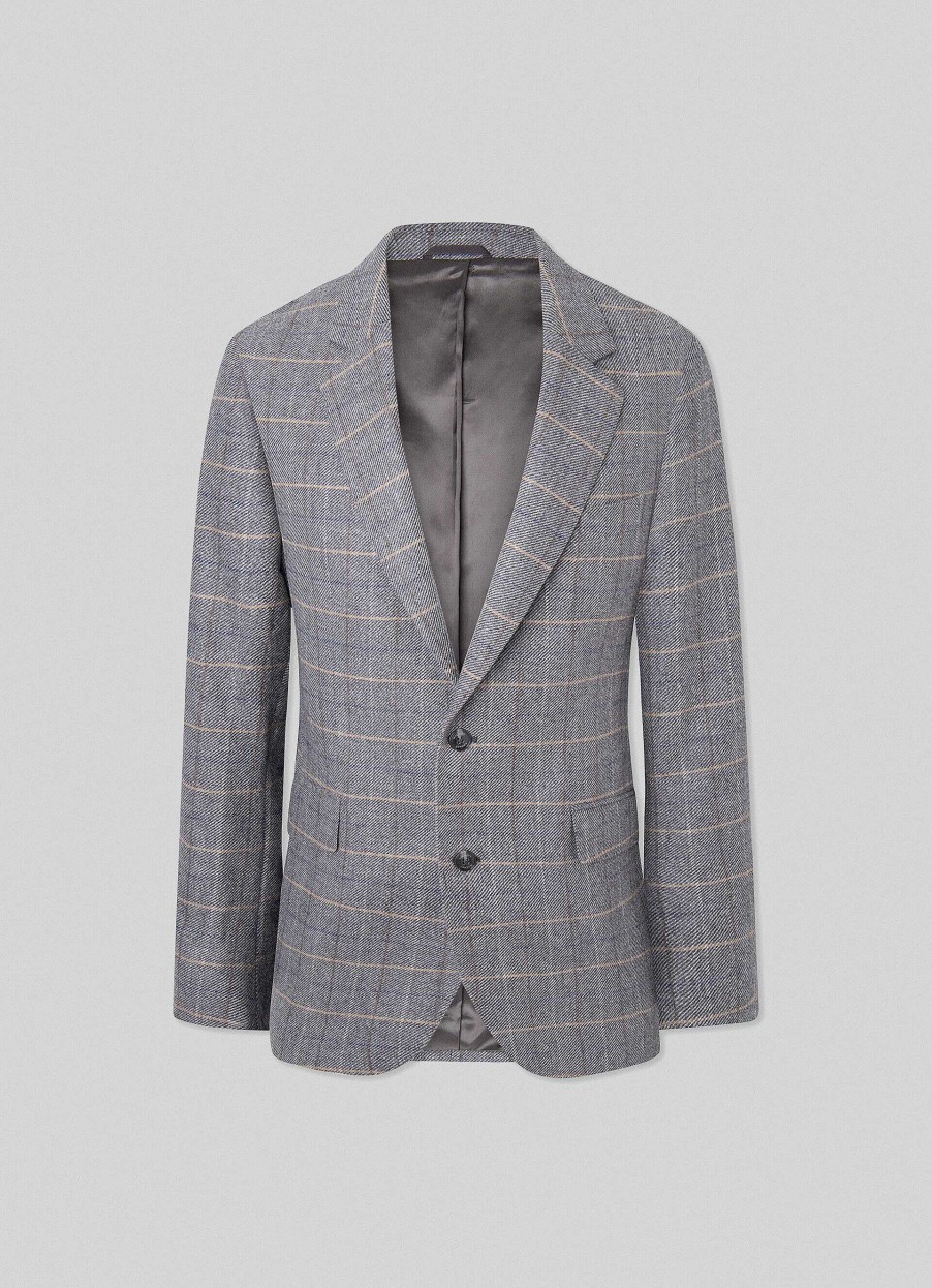 Kleding Hackett London | Blazer Van Wol En Kasjmier