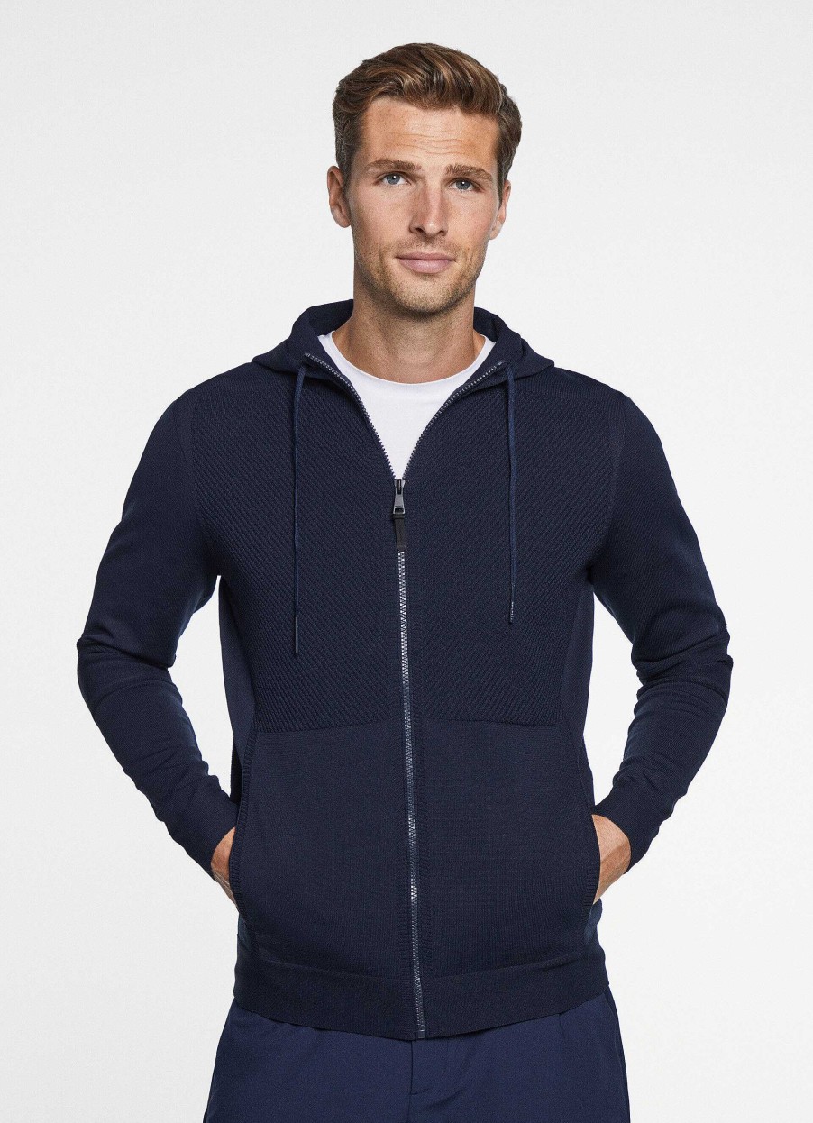 Kleding Hackett London | Hackett Sport Hoodie Met Volledige Rits