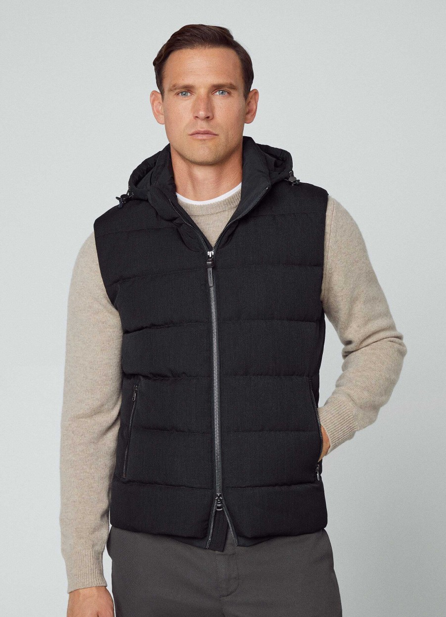 Kleding Hackett London | Puffergilet Met Capuchon