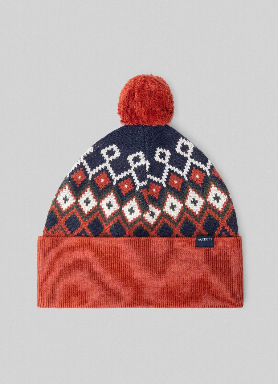 Jongens Hackett London | Fair Isle Design-Muts