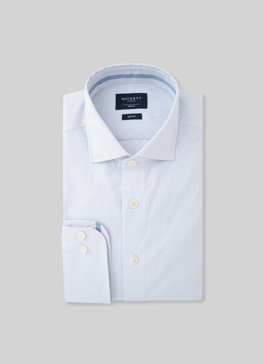 Kleding Hackett London | Slim Fit Geruite Overhemd