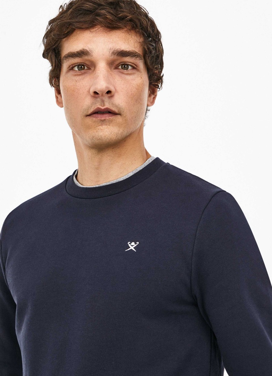 Kleding Hackett London | Geborduurd Fleece Sweatshirt