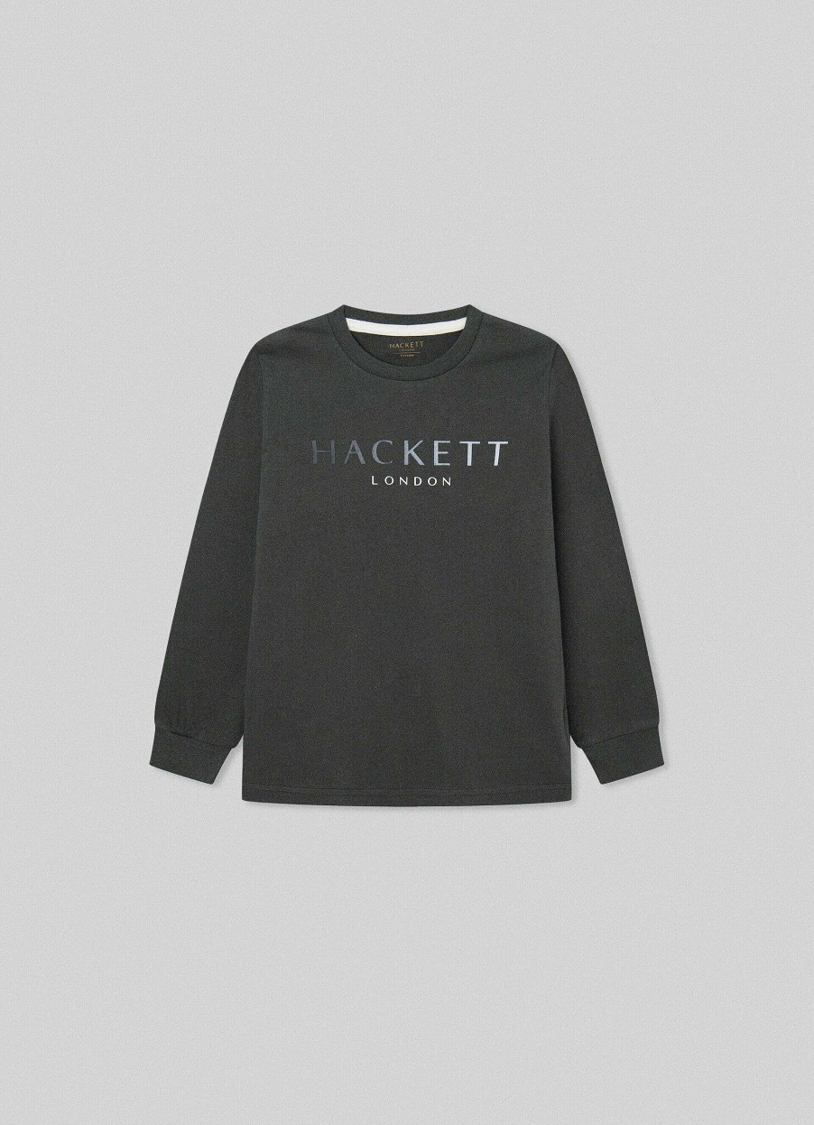 Jongens Hackett London | Klassieke Fit Sweatshirt Met Crew-Hals