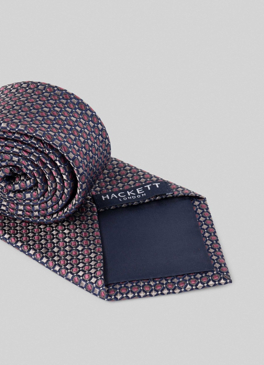 Accessoires Hackett London | Geometrische Zijden Stropdas