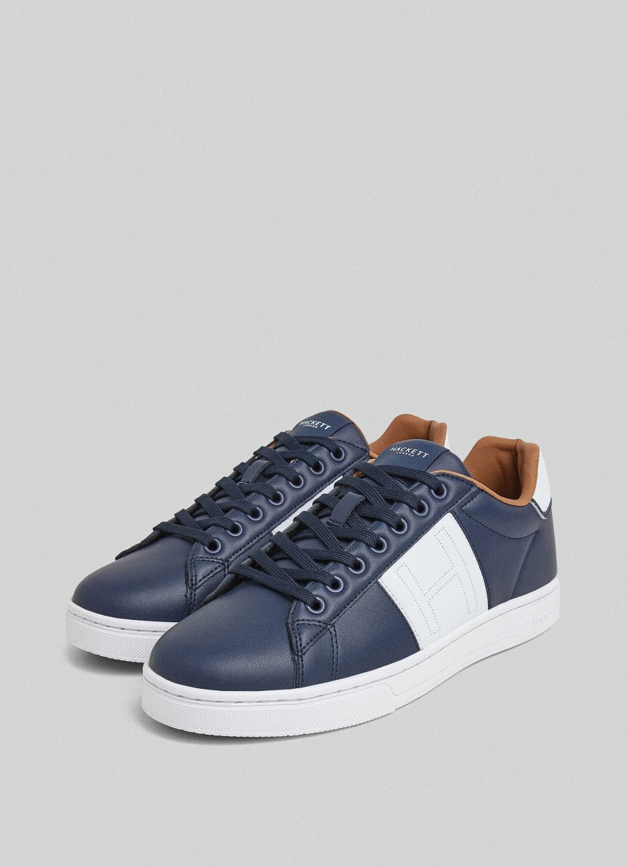 Schoenen Hackett London | Microgeperforeerde Lederen Sneakers