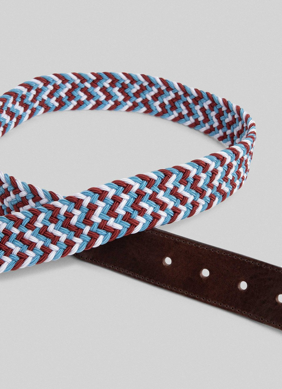 Accessoires Hackett London | Veelkleurige Gevlochten Riem