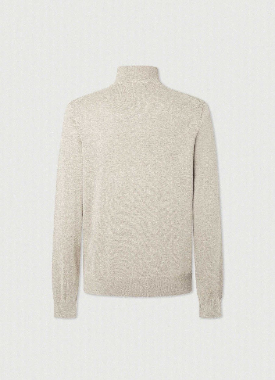 Kleding Hackett London | Jumper Met Hoge Hals En Halve Rits