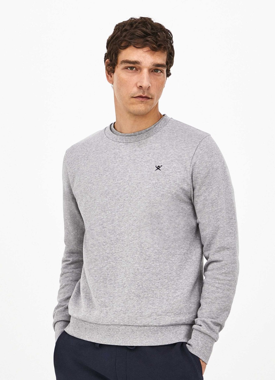 Kleding Hackett London | Geborduurd Fleece Sweatshirt