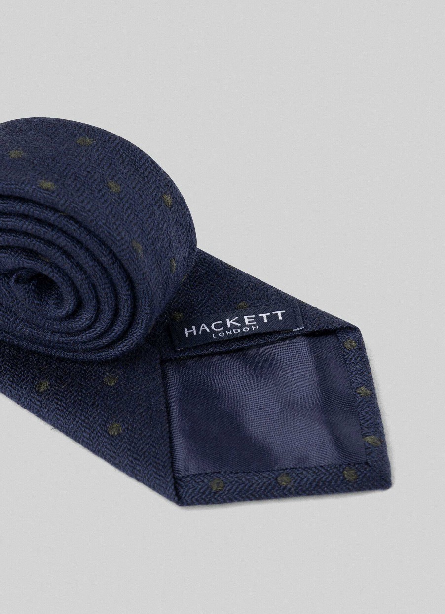 Accessoires Hackett London | Dot Zijden Stropdas