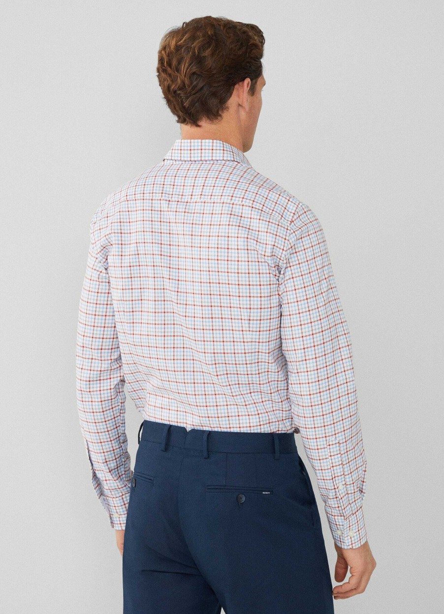 Kleding Hackett London | Slim Fit Overhemd Met Gingham-Geruit