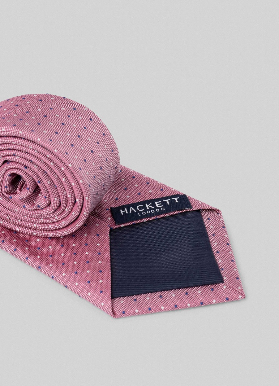 Accessoires Hackett London | Zijden Stropdas Met Polka Dot