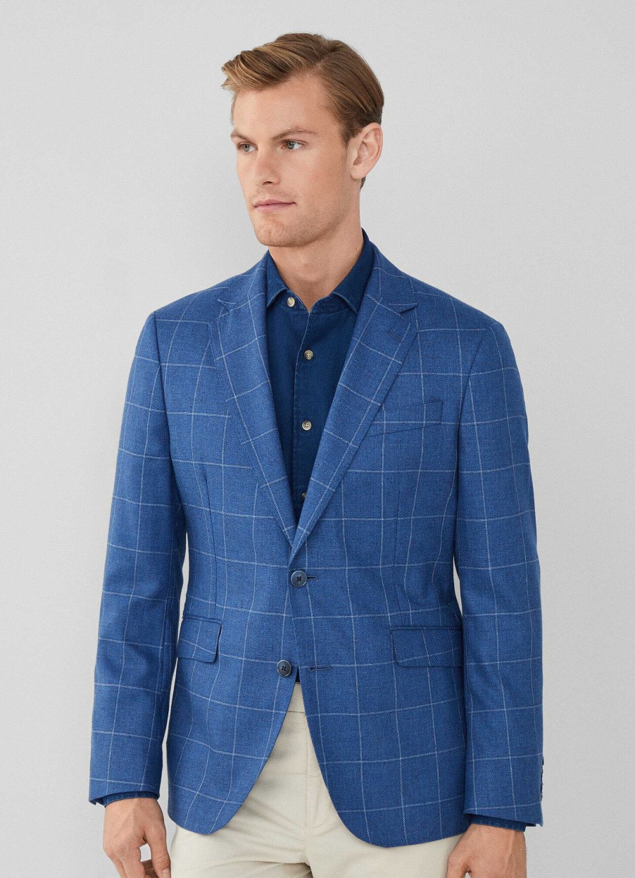 Kleding Hackett London | Blazer Van Wol En Zijde