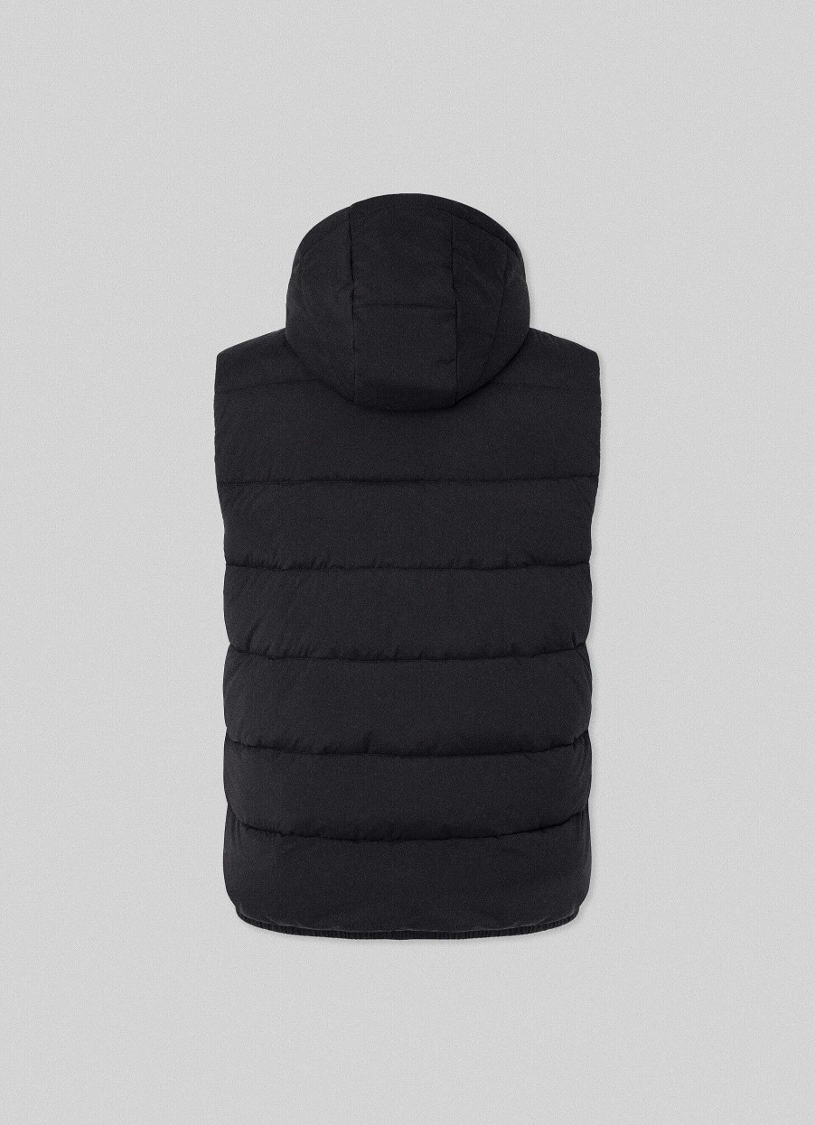 Kleding Hackett London | Puffergilet Met Capuchon