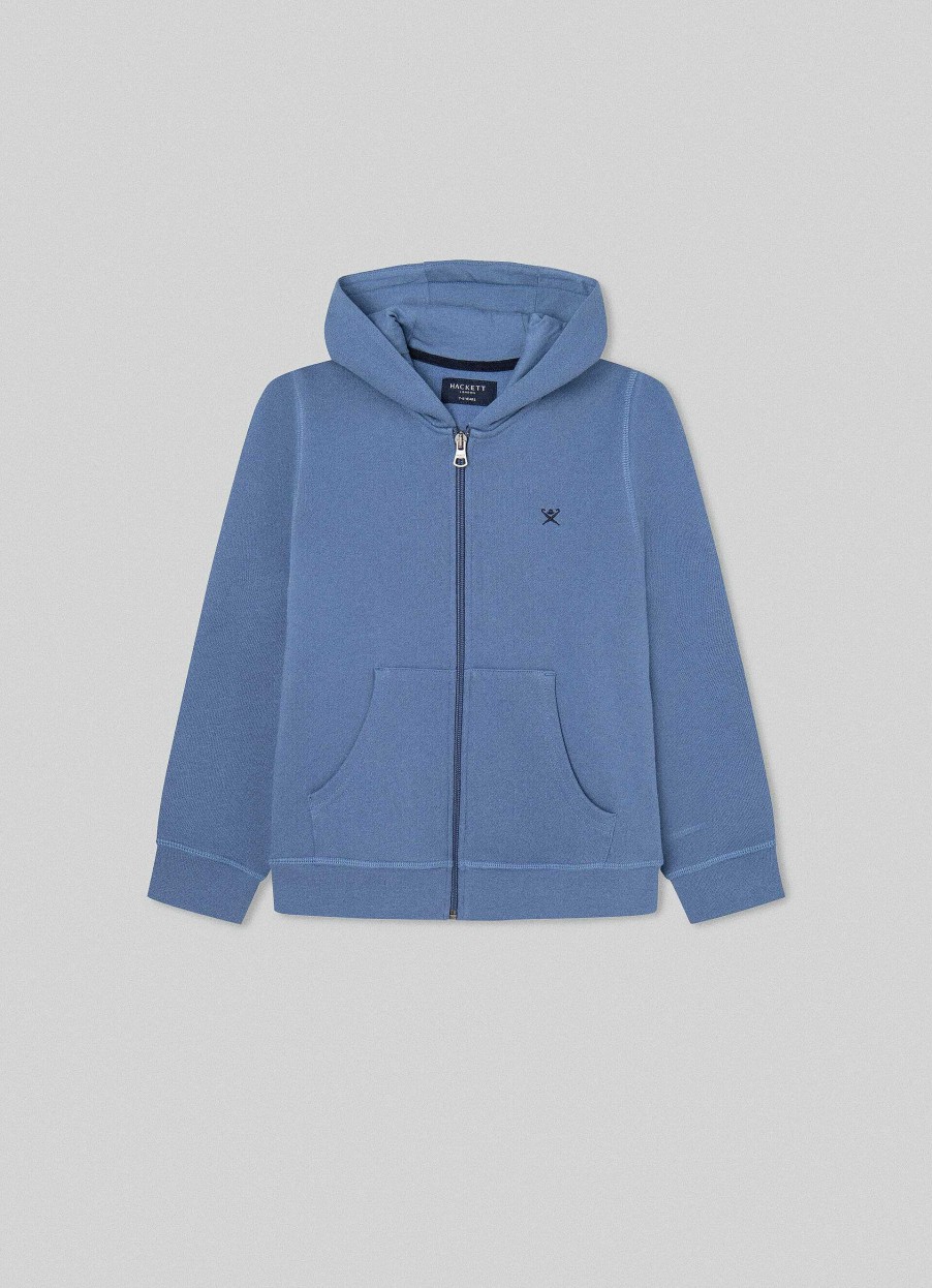 Jongens Hackett London | Fleece Hoodie Met Volledige Rits