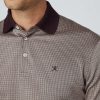 Kleding Hackett London | Slim Fit Dogstooth Jacquard Polo Met Lange Mouwen