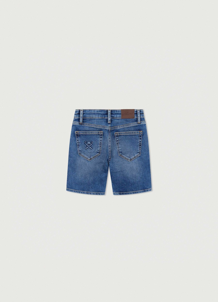 Jongens Hackett London | Getailleerde Denim Shorts