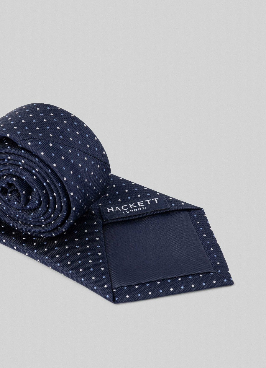 Accessoires Hackett London | Zijden Stropdas Met Polka Dot