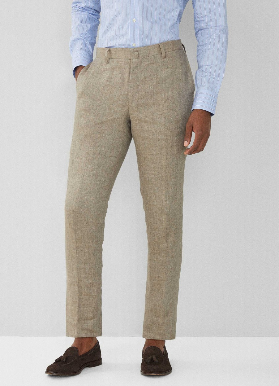 Kleding Hackett London | Klassieke Fit Linnen Broek