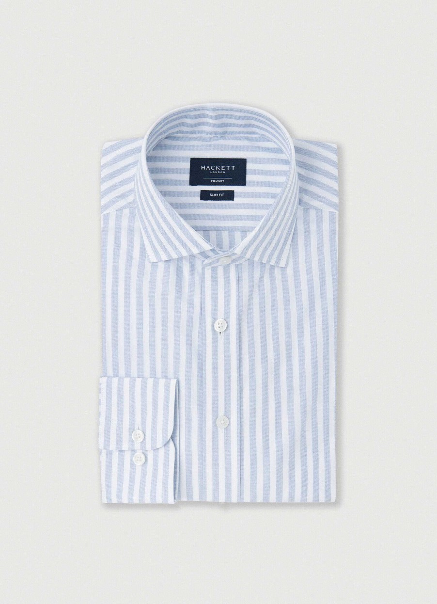 Kleding Hackett London | Slim Fit Bengals Gestreept Overhemd