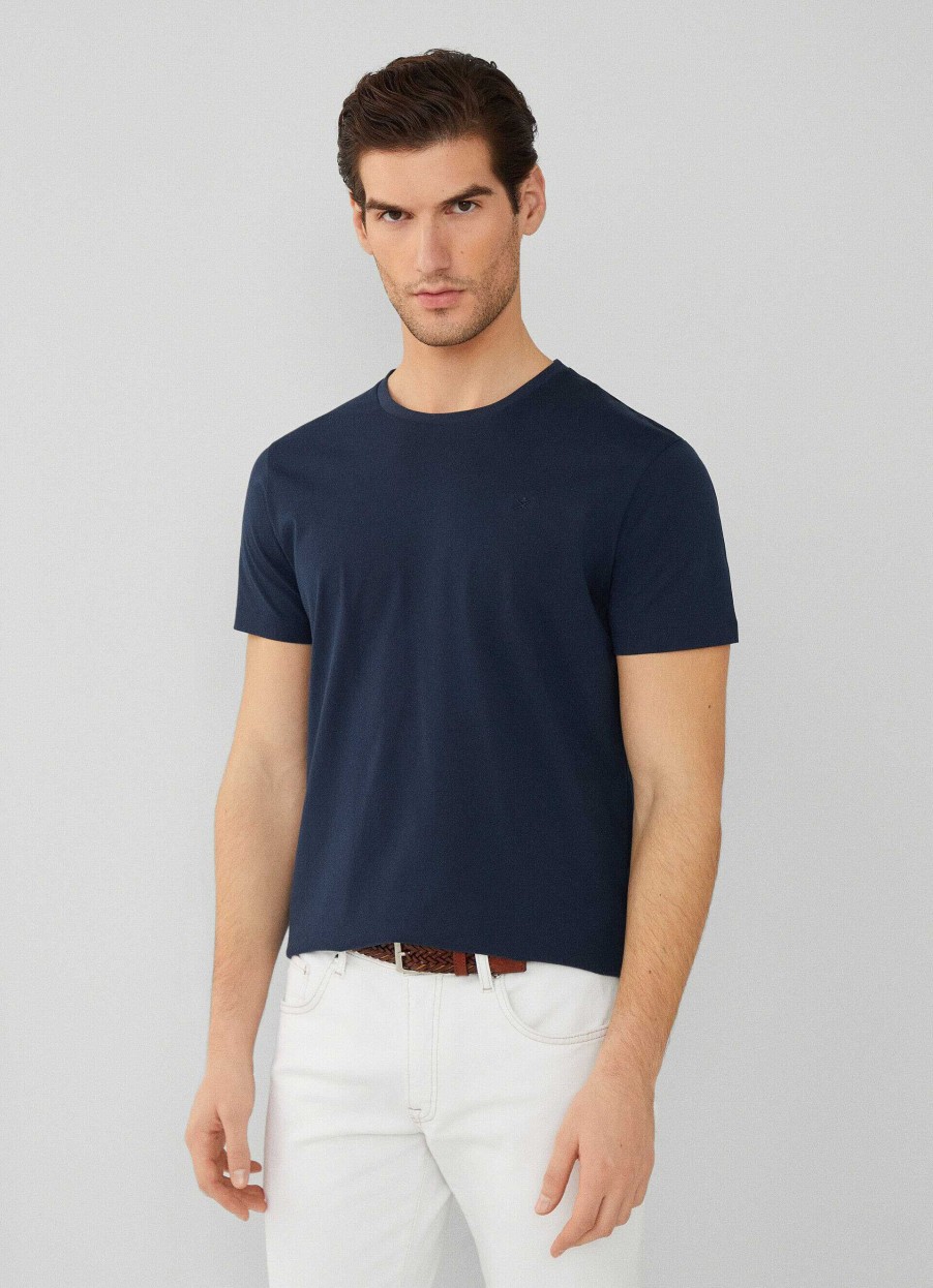 Kleding Hackett London | T-Shirt Van Pima-Katoenen