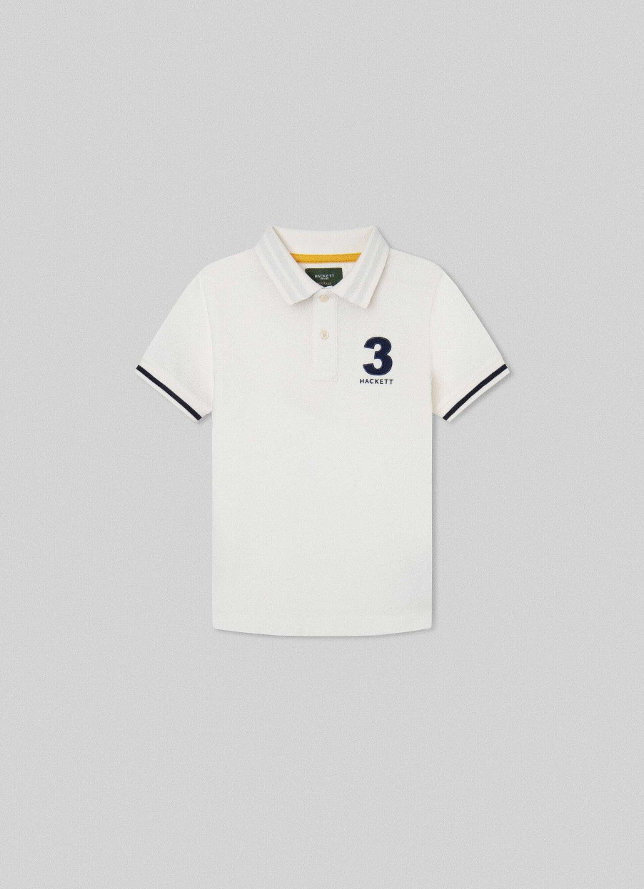 Jongens Hackett London | Heritage Poloshirt Van Katoenen Pique