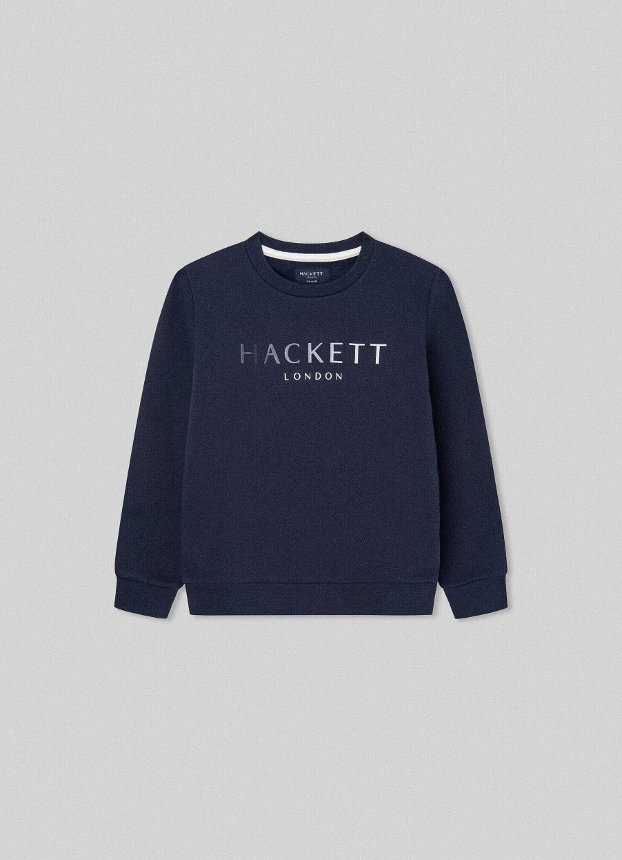 Jongens Hackett London | Slim Fit Sweatshirt Met Crew-Hals