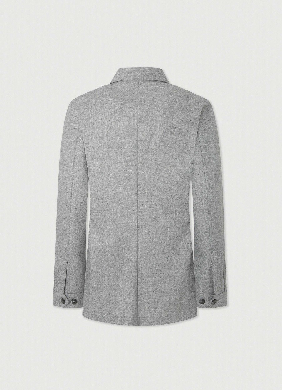 Kleding Hackett London | Blazer Van Wol En Kasjmier