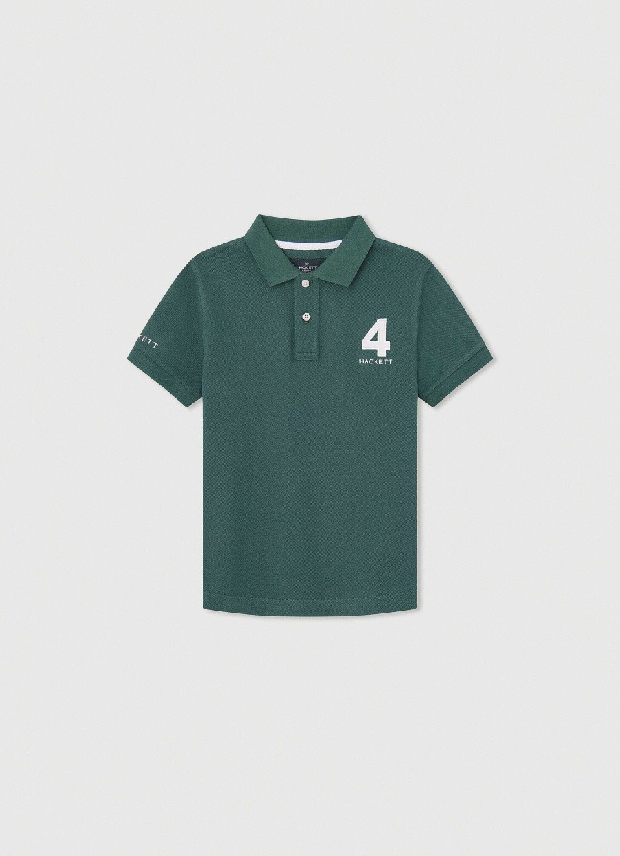 Jongens Hackett London | Tailored Fit Heritage Pique Polo