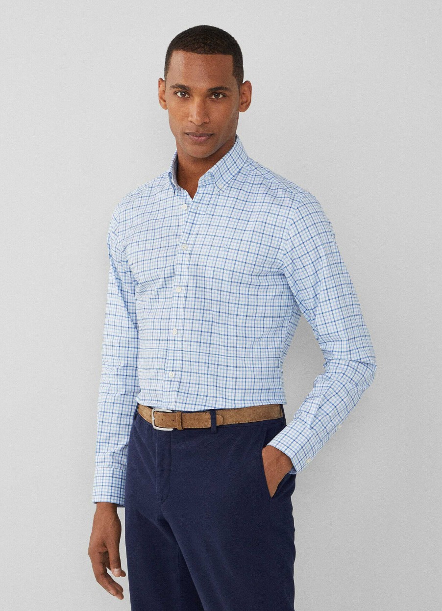 Kleding Hackett London | Slim Fit Overhemd Met Gingham-Geruit