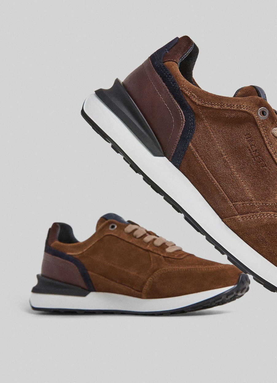 Schoenen Hackett London | Gecombineerde Suede Sneakers