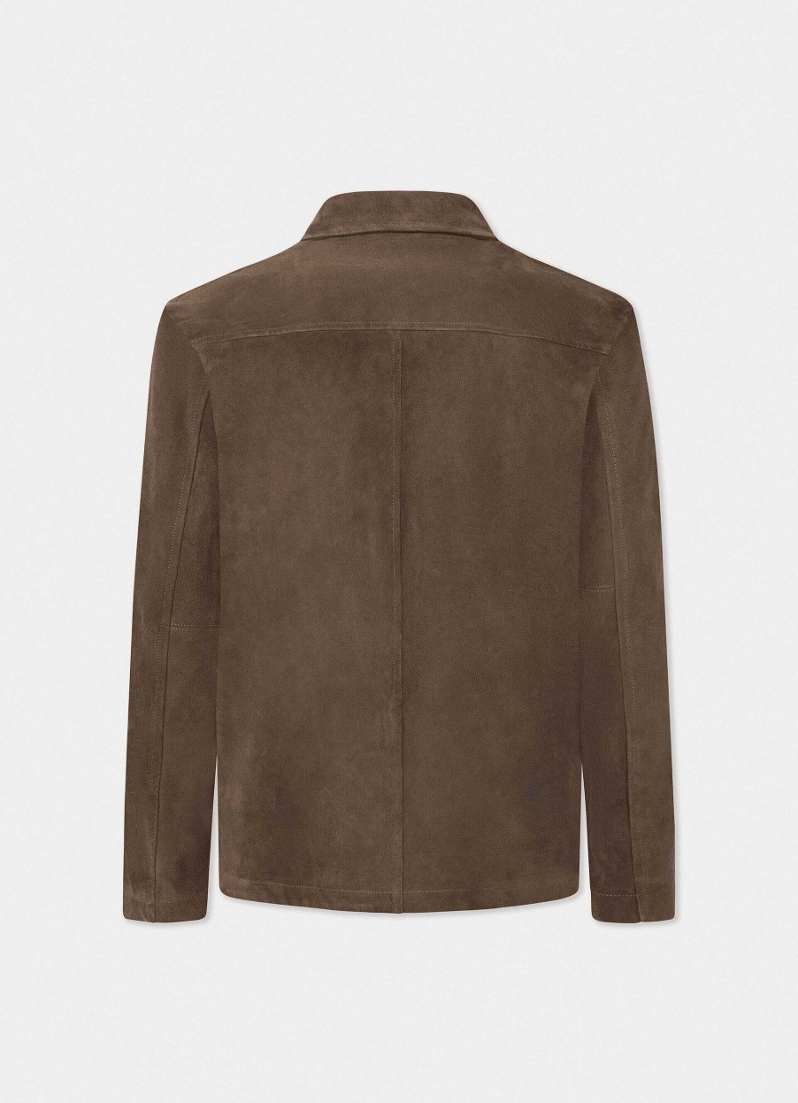 Kleding Hackett London | Suede Overshirt