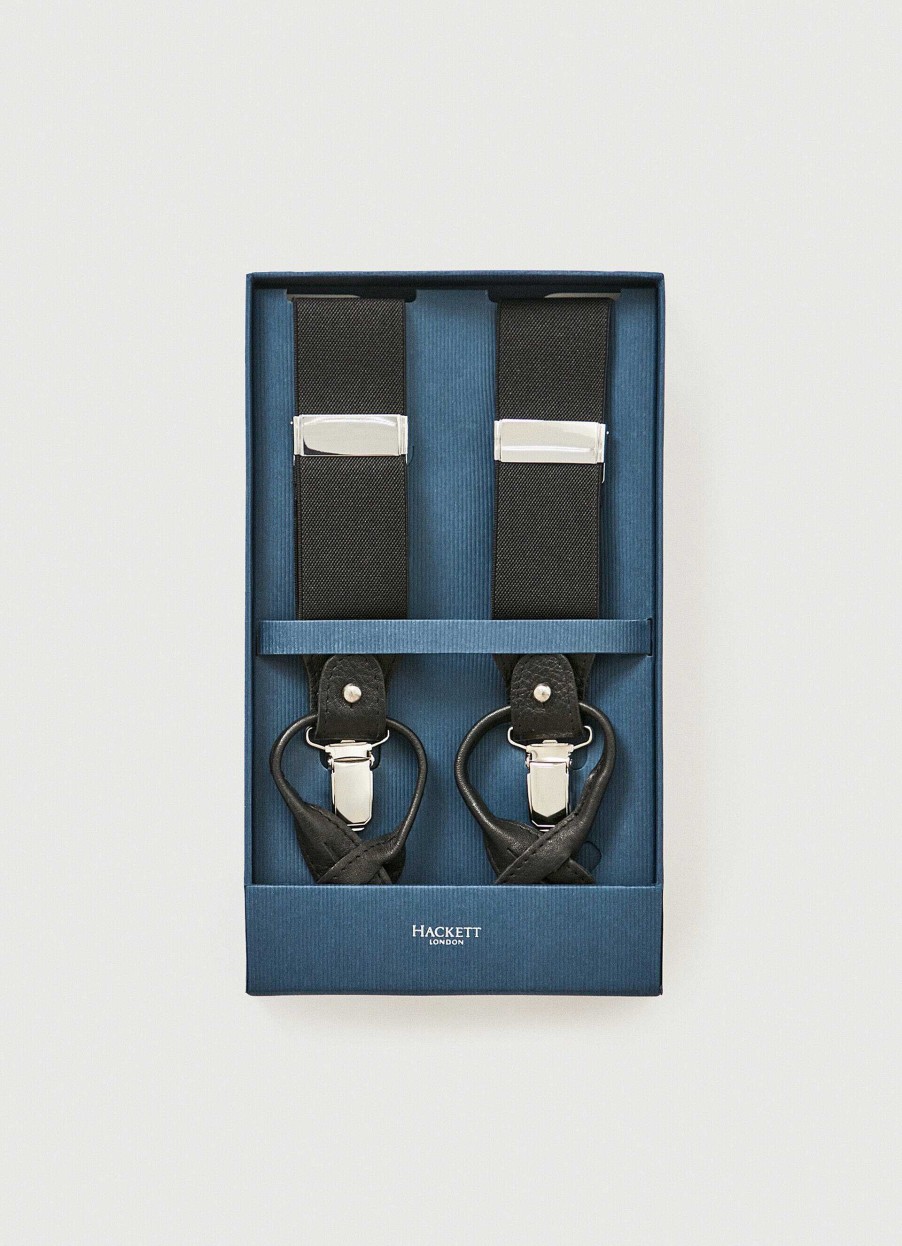 Accessoires Hackett London | Combi Bretels Met Leren Details