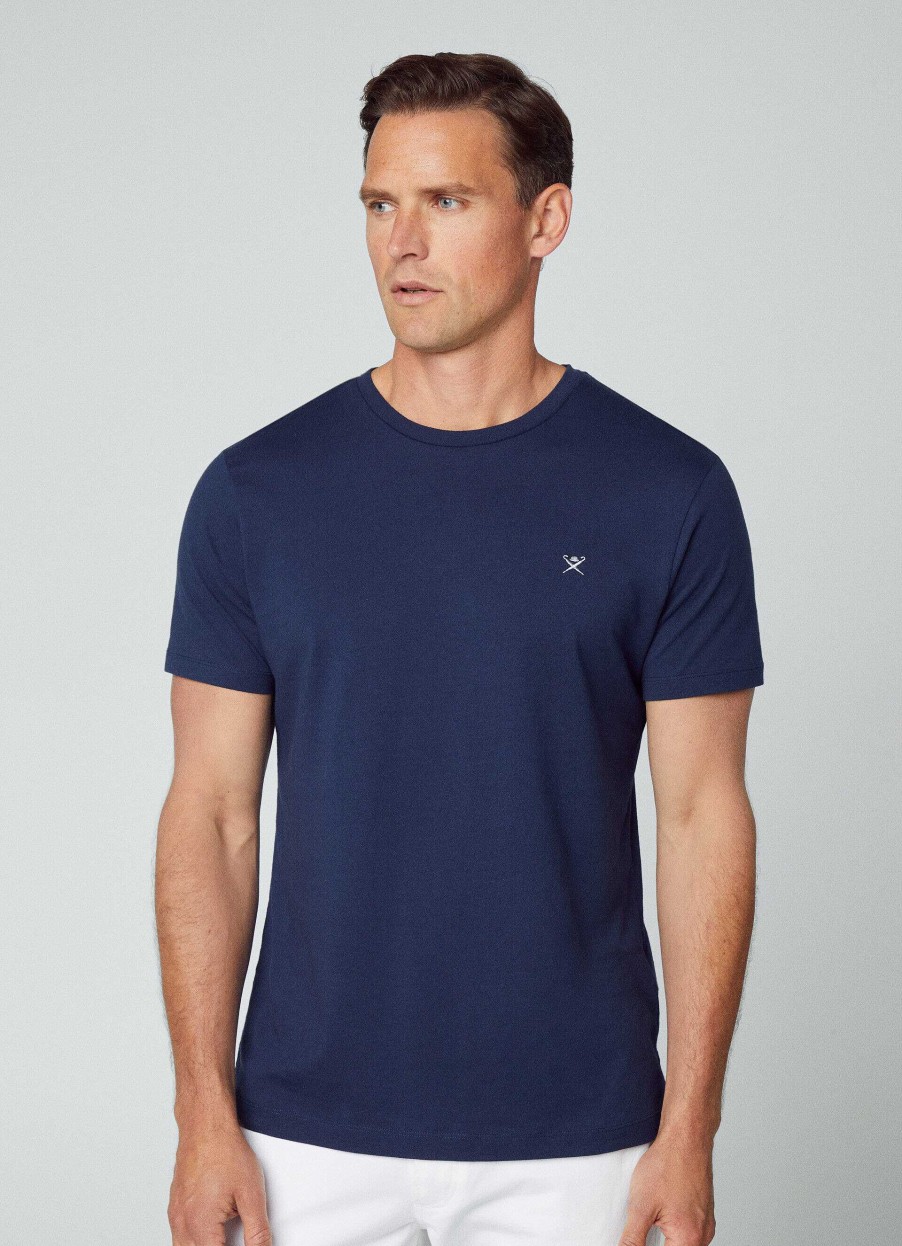 Kleding Hackett London | Klassieke Fit Geborduurd T-Shirt