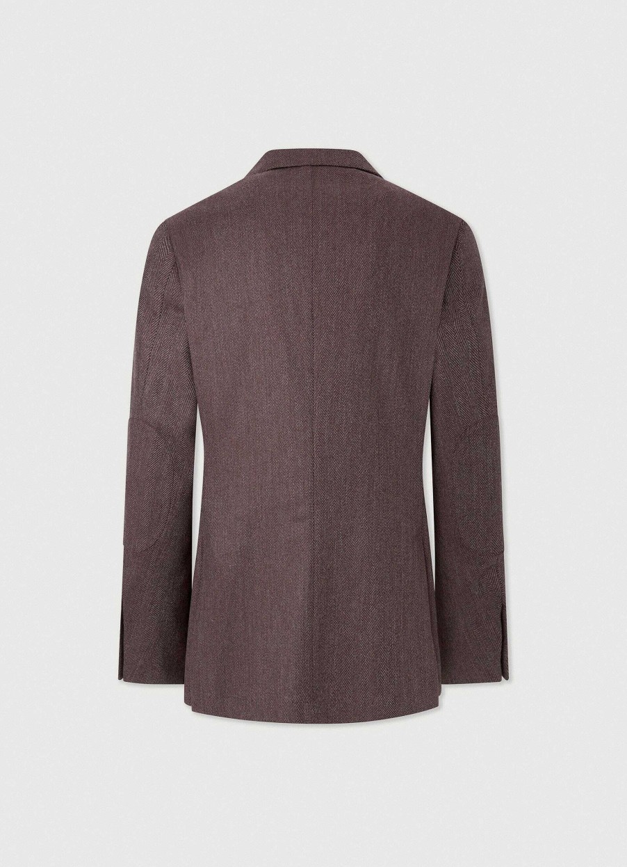 Kleding Hackett London | Wollen Blazer Met Visgraat