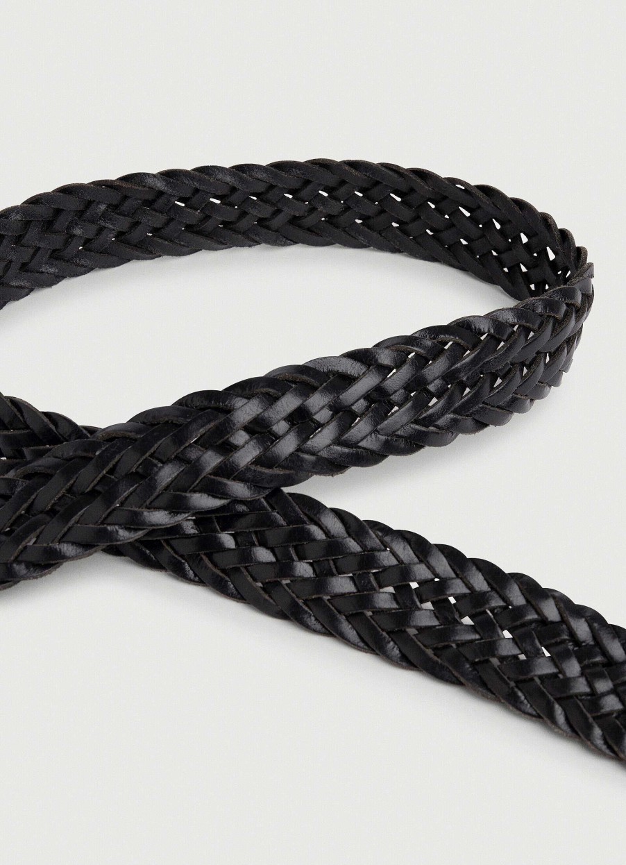 Accessoires Hackett London | Bruine Leren Gevlochten Riem