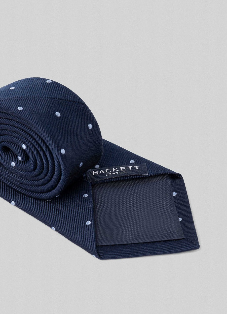 Accessoires Hackett London | Zijden Stropdas Met Polka Dot