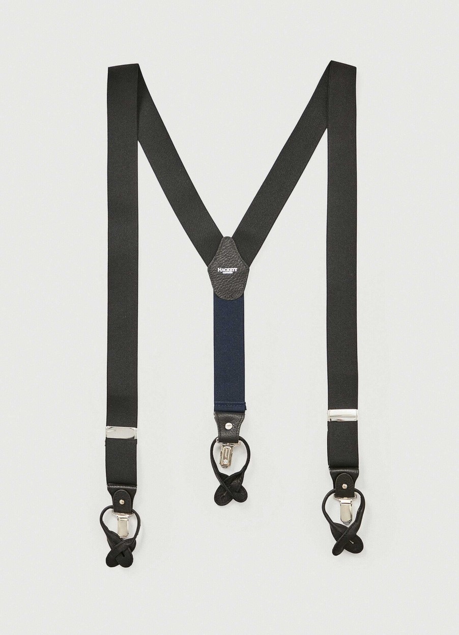 Accessoires Hackett London | Combi Bretels Met Leren Details