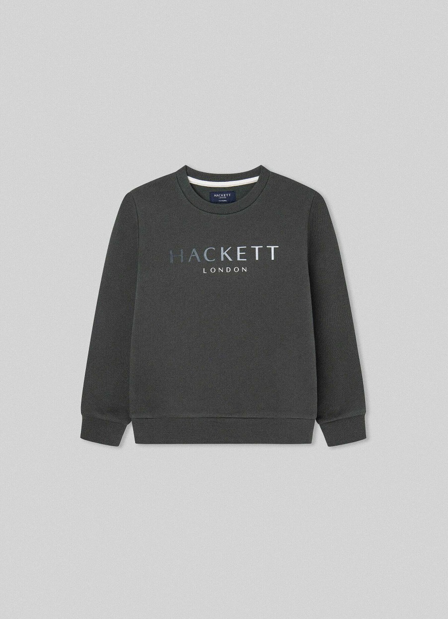 Jongens Hackett London | Slim Fit Sweatshirt Met Crew-Hals