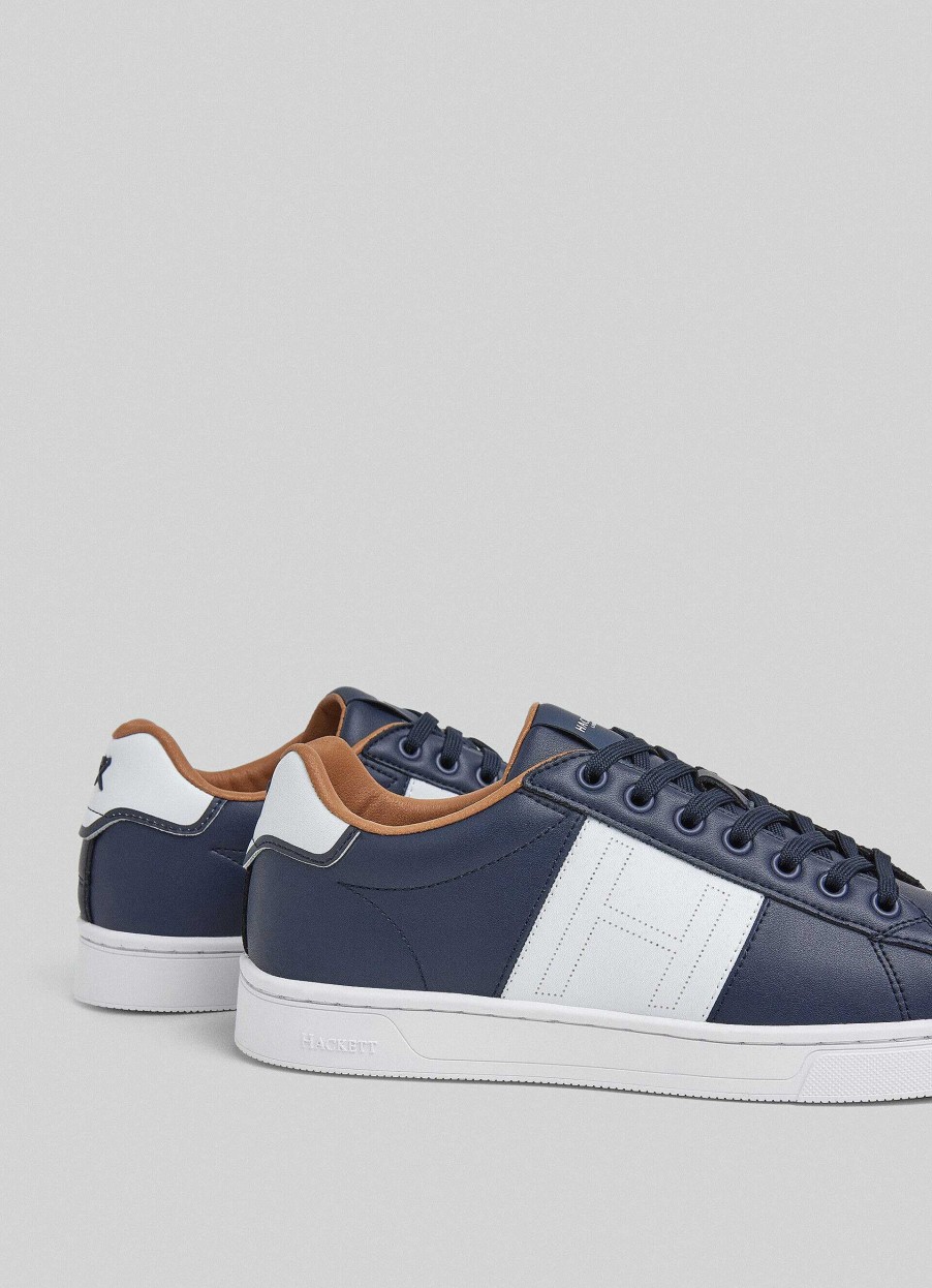 Schoenen Hackett London | Microgeperforeerde Lederen Sneakers