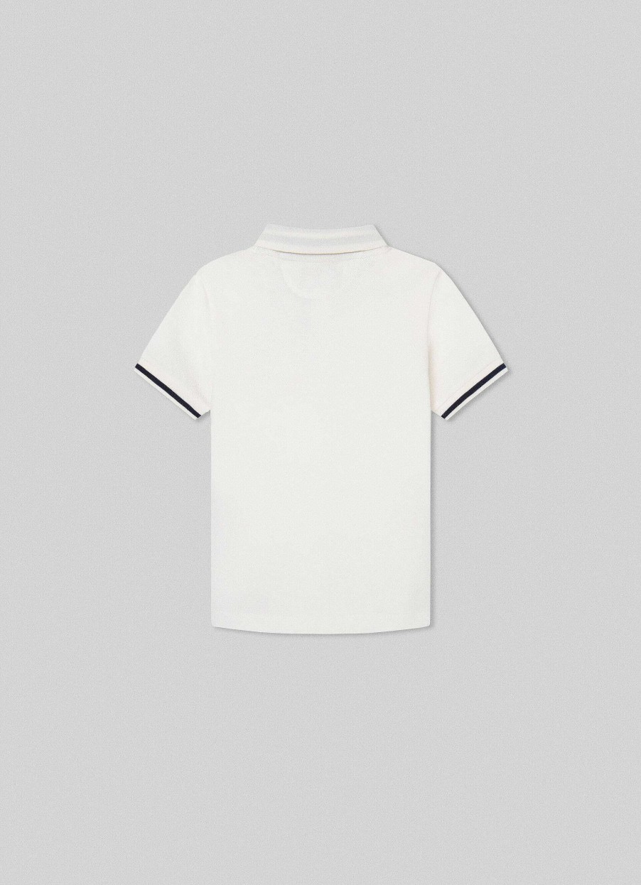 Jongens Hackett London | Heritage Poloshirt Van Katoenen Pique