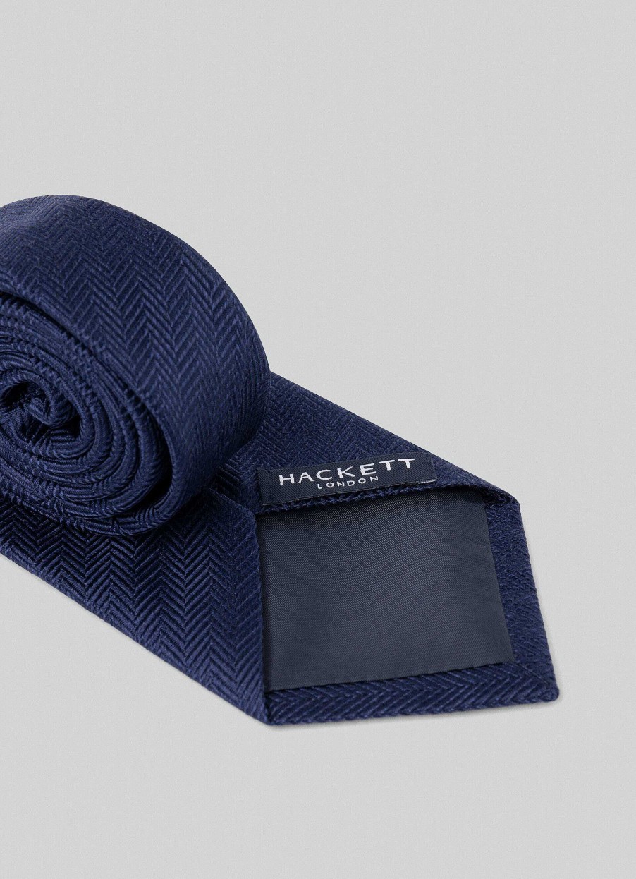 Accessoires Hackett London | Chevron Zijden Stropdas