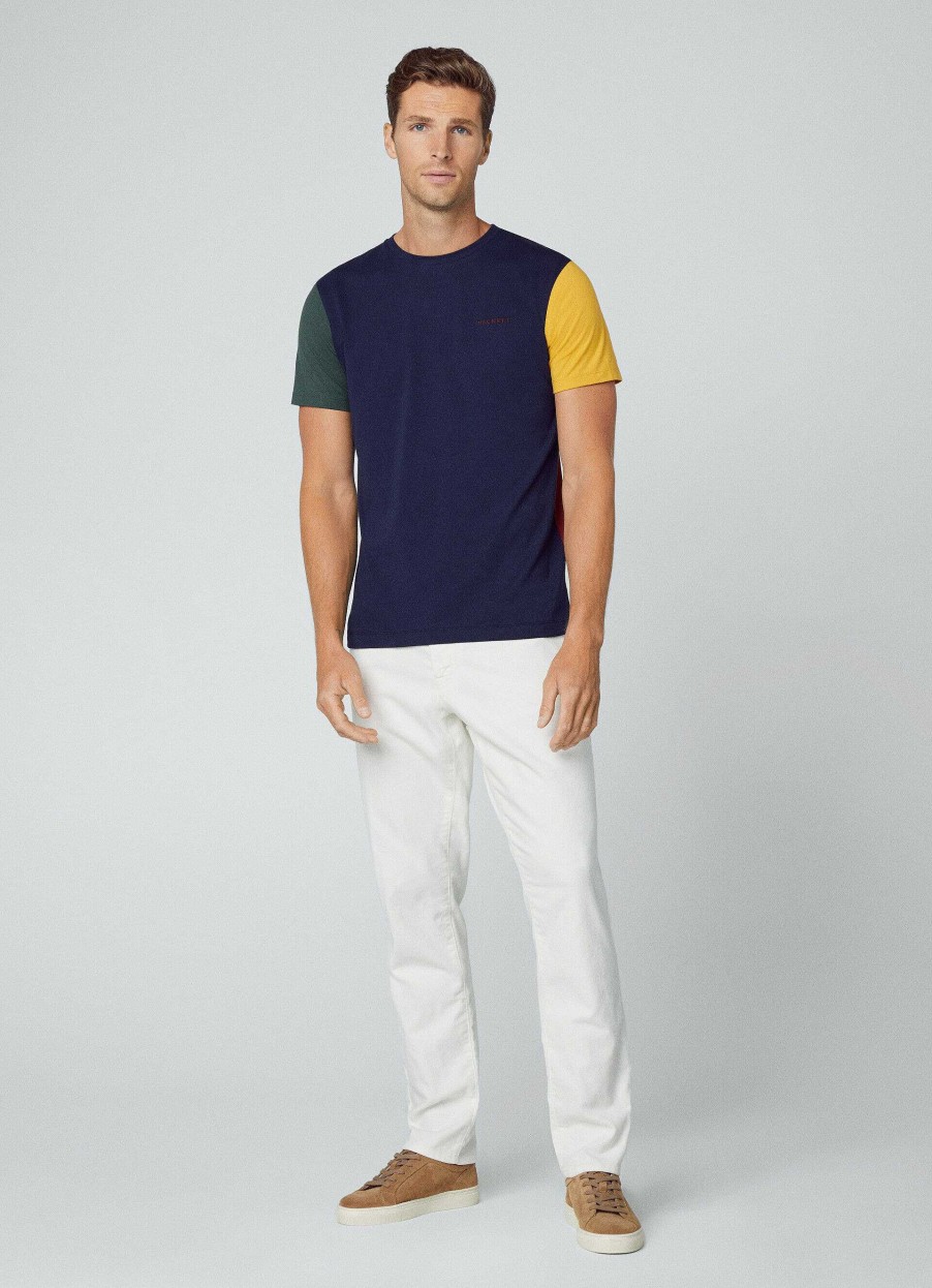 Kleding Hackett London | Erfgoed Kleurblok T-Shirt