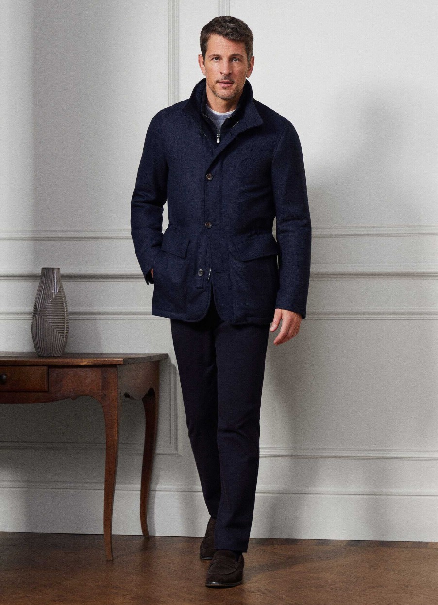 Kleding Hackett London | Wol En Kasjmier Jas