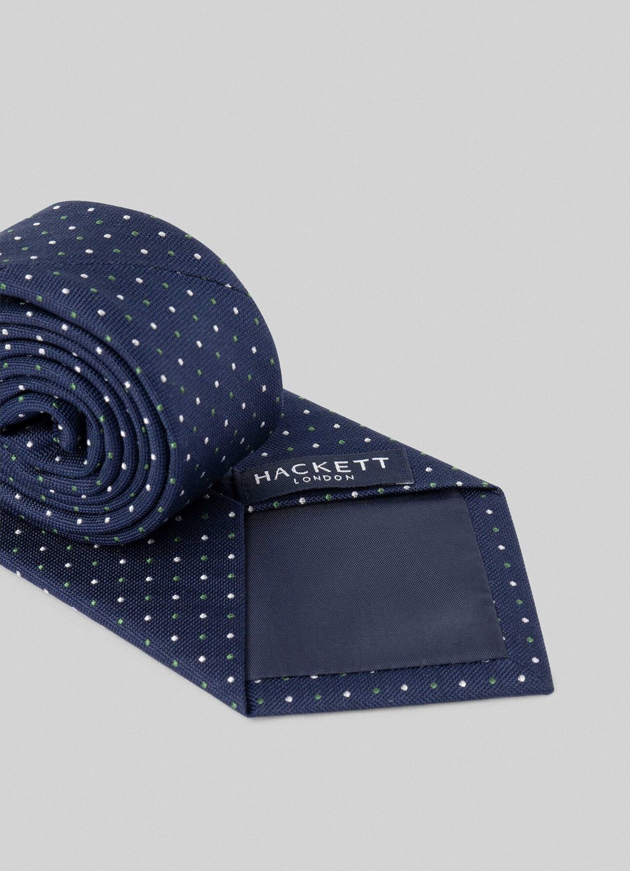 Accessoires Hackett London | Zijden Stropdas Met Polka Dot