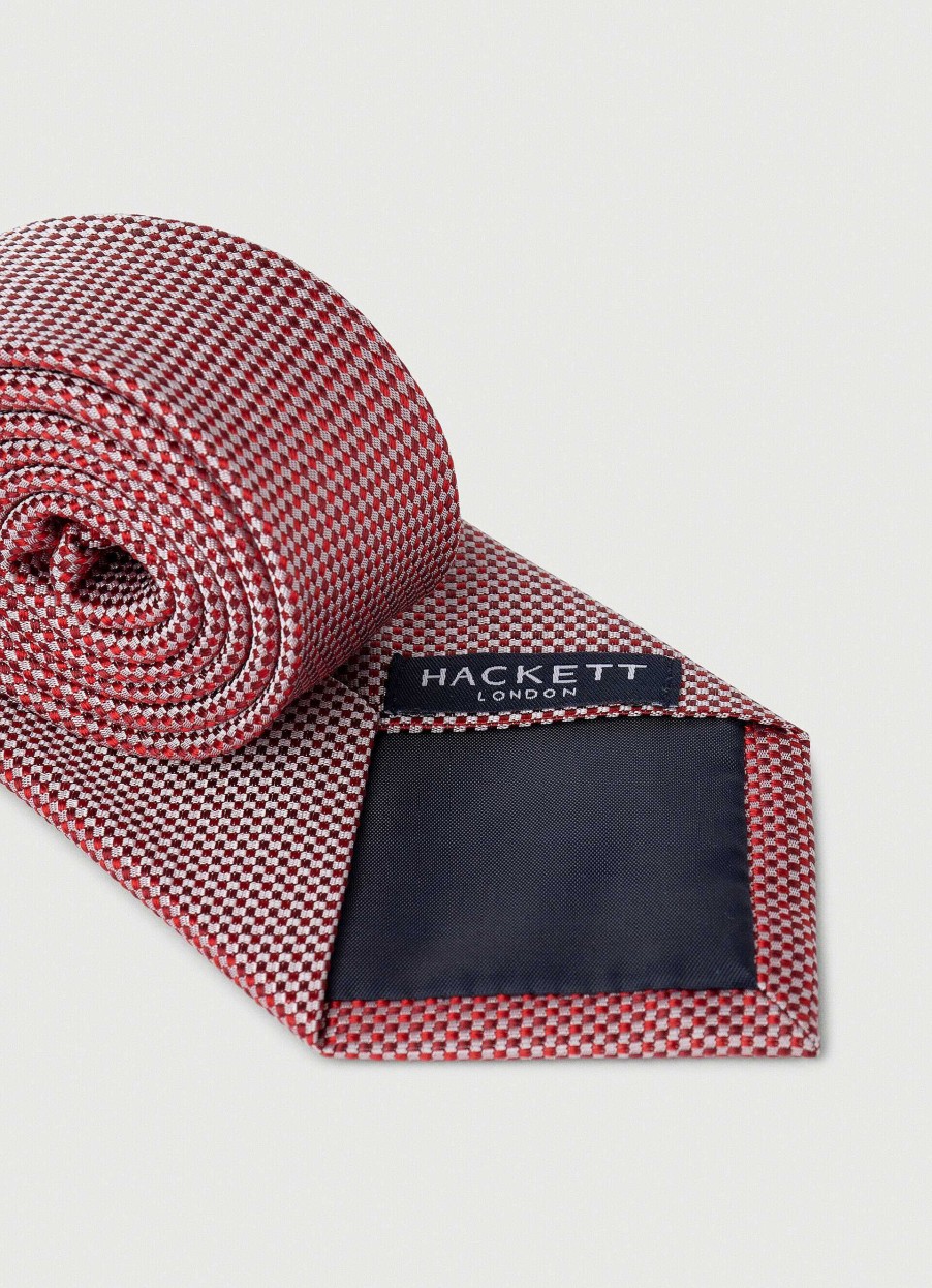 Accessoires Hackett London | Geruit Zijden Stropdas