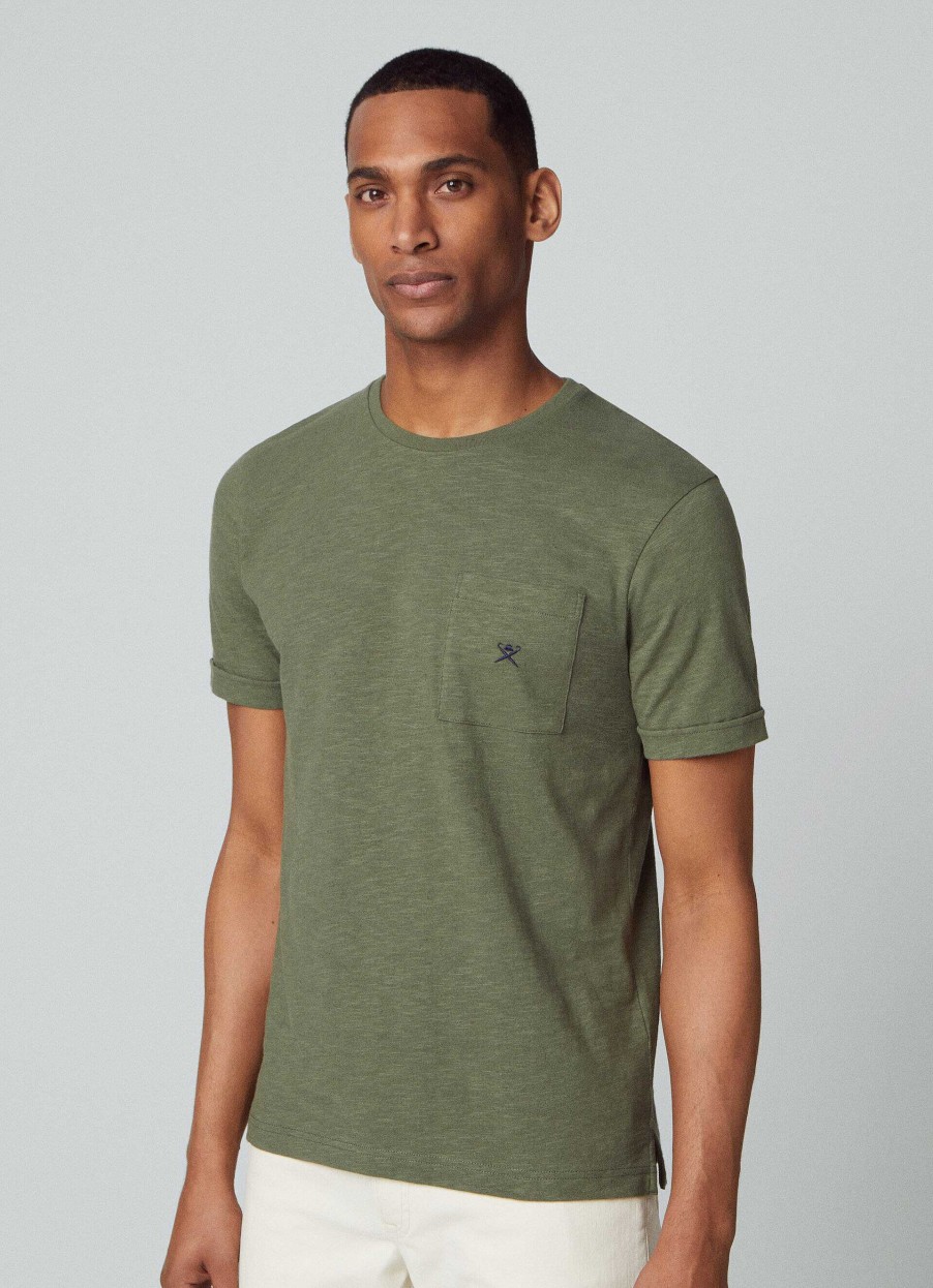 Kleding Hackett London | T-Shirt Van Linnenmengsel